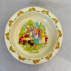Bunnykins Tea/Cupcake Party Royal Doulton Bowl